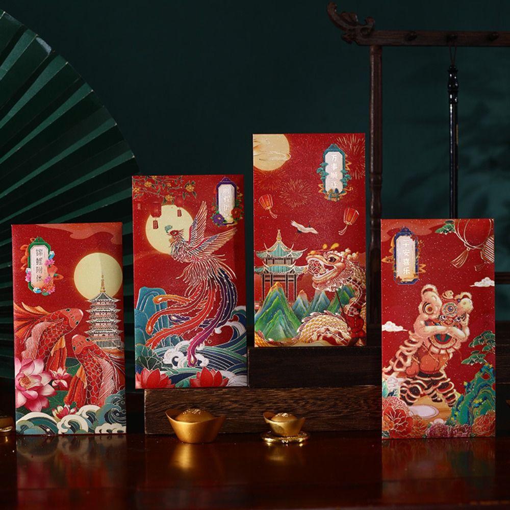 6pcs Traditional Lucky Money Bag Hongbao Good Luck Red Pocket Cartoon New Year Red Envelopes Bonus Style 1
6pcs Traditional Lucky Money Bag Hongbao Good Luck Red Pocket Cartoon New Year Red Envelopes Bonus Style 1