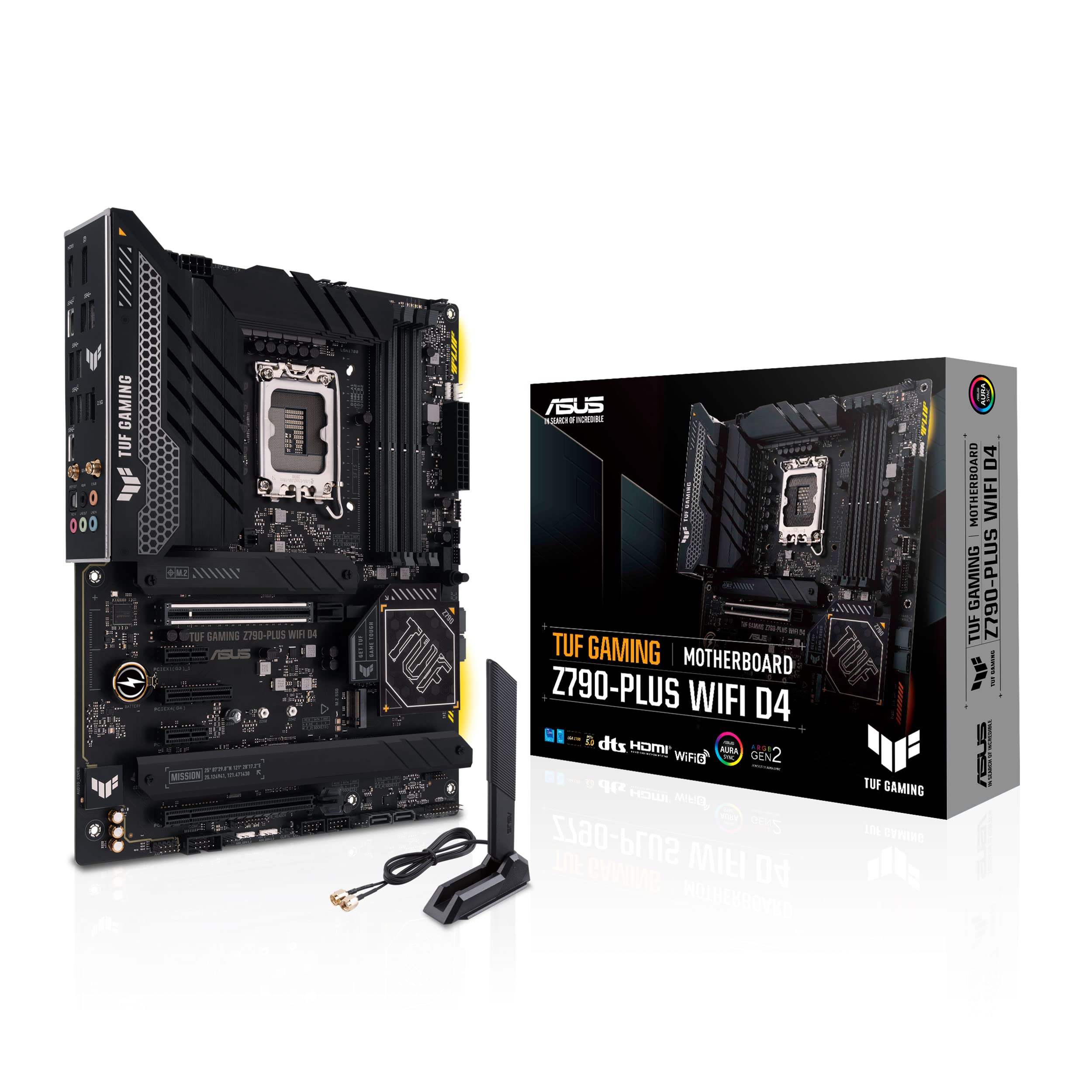 ASUS INTEL generation CPU compatible Z790 chipset ATX motherboard TUF GAMING WIFI D4 Domestic authorized distributor product 12th/13th (LGA1700)
ASUS INTEL generation CPU compatible Z790 chipset ATX motherboard TUF GAMING WIFI D4 Domestic authorized distributor product 12th/13th (LGA1700)