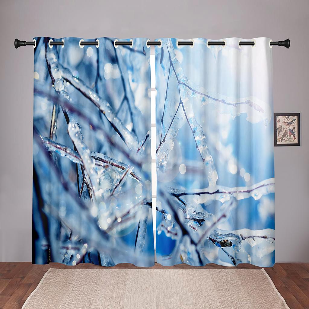 Птица Снежный пейзаж Цветочные роскошные оконные шторы в детской спальне Гостиная Холл Декорации Кухни Шторы Жалюзи W50 X H130(CM)X2&Grommet Top
Птица Снежный пейзаж Цветочные роскошные оконные шторы в детской спальне Гостиная Холл Декорации Кухни Шторы Жалюзи W50 X H130(CM)X2&Grommet Top