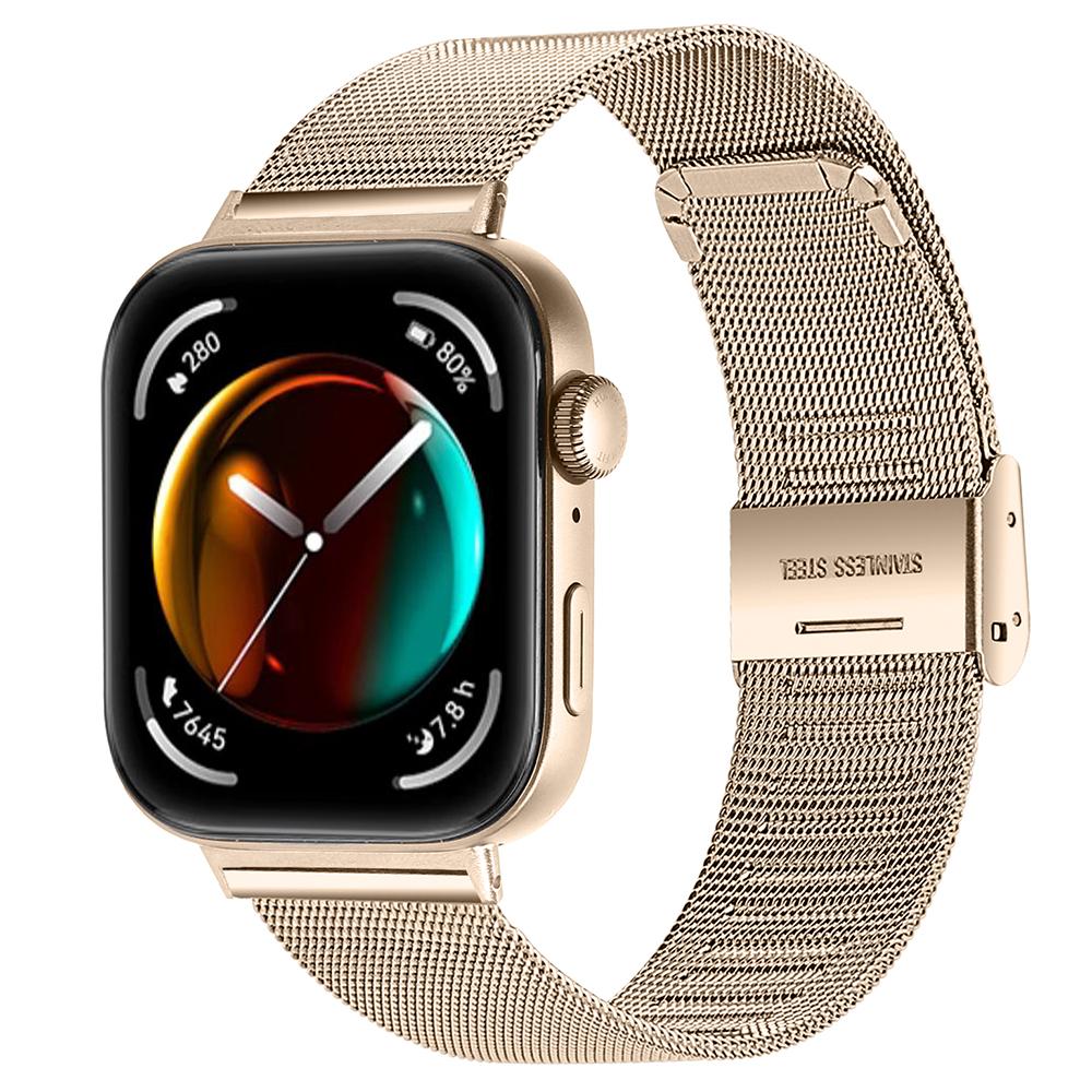 For Huawei Watch Fit 3 Milanese Mesh Band 316L Stainless Steel Watch Strap Champagne Gold
For Huawei Watch Fit 3 Milanese Mesh Band 316L Stainless Steel Watch Strap Champagne Gold