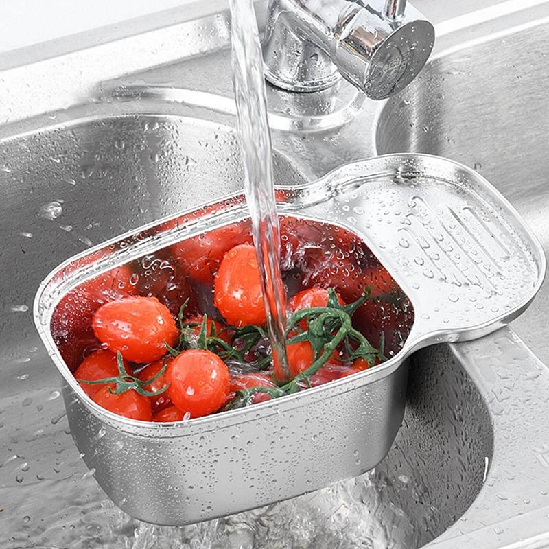 Drain Basket Stainless Steel Saddle Type Storage Basket Kitchen Sink Storage Basket Storage Rack Kitchen Residual Drain Basket
Drain Basket Stainless Steel Saddle Type Storage Basket Kitchen Sink Storage Basket Storage Rack Kitchen Residual Drain Basket