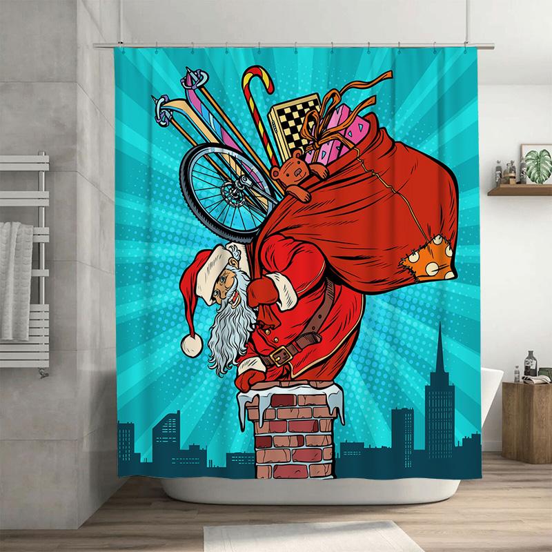 TU Santa Claus Christmas Shower Curtain Festive Holiday Bathroom Decor Reindeer Snowman Pattern Waterproof Home Textile Gift 90x180cm35x71in
TU Santa Claus Christmas Shower Curtain Festive Holiday Bathroom Decor Reindeer Snowman Pattern Waterproof Home Textile Gift 90x180cm35x71in