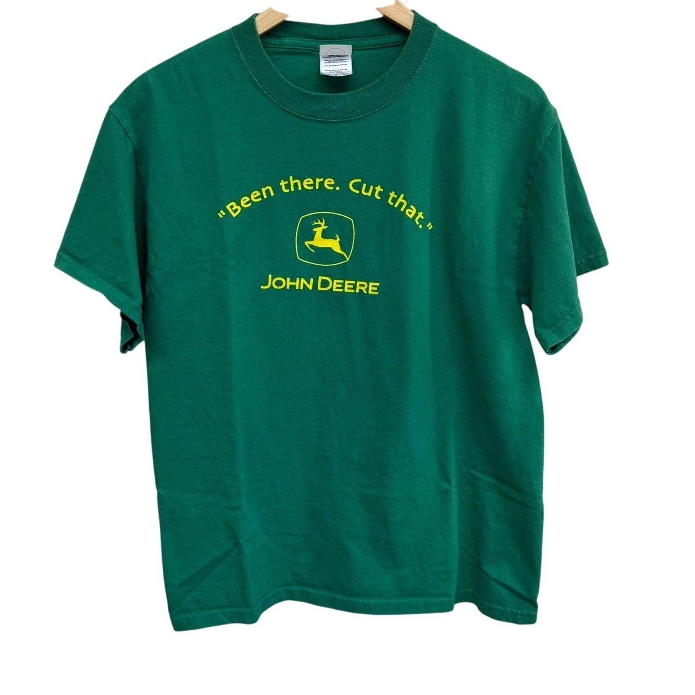 John Deere Been There Cut That Green Logo T-Shirt Cotton Size Medium S
John Deere Been There Cut That Green Logo T-Shirt Cotton Size Medium S