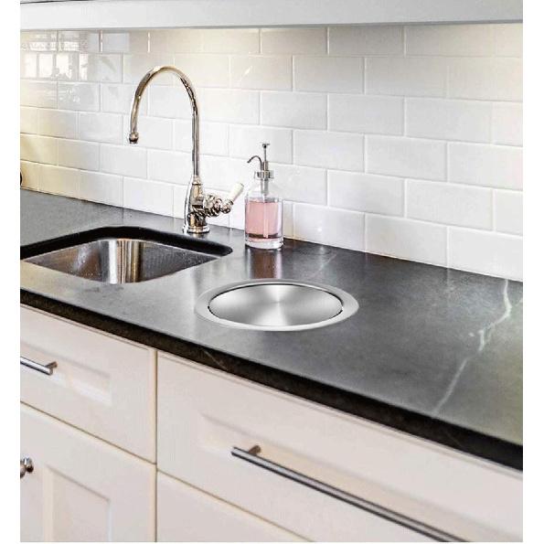 Built-in Countertop Trash Bin Waste Lid Balance Flap Cover- Stainless Steel Kitchen Garbage Can Grommet Recessed Trash Can Lid
Built-in Countertop Trash Bin Waste Lid Balance Flap Cover- Stainless Steel Kitchen Garbage Can Grommet Recessed Trash Can Lid