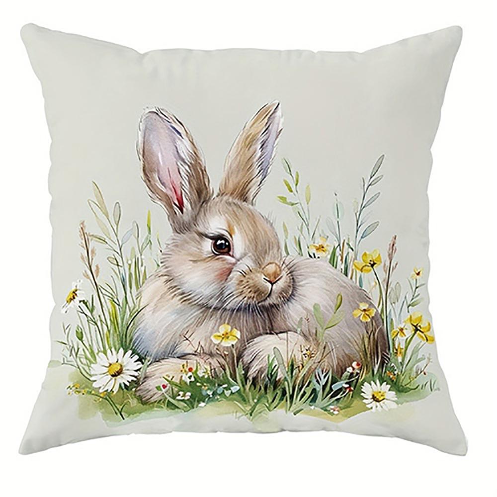 Кролик среди цветов на наволочкеПодходит для дивана, автомобиля, спальни, декоративная наволочка, чехол для подушки 16x16Inch
Кролик среди цветов на наволочкеПодходит для дивана, автомобиля, спальни, декоративная наволочка, чехол для подушки 16x16Inch
