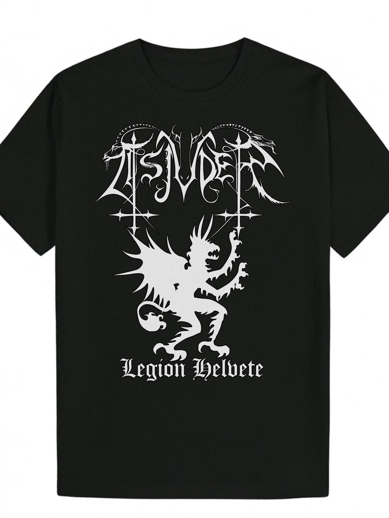 Gothic Heavy Metal Graphic T-shirt - Legions of Hellgate Design - Black with White Print - Lightweight Polyester Round Neck Tee for Concerts S
Gothic Heavy Metal Graphic T-shirt - Legions of Hellgate Design - Black with White Print - Lightweight Polyester Round Neck Tee for Concerts S