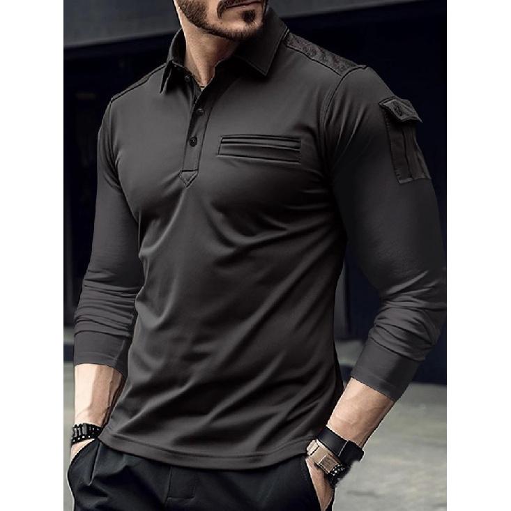 New Spring Leisure Fashion Business Sports Fitness Top Polo Shirt Men S Multi Button Business Leisure Long Sleeve Shirt XXXL чорний
New Spring Leisure Fashion Business Sports Fitness Top Polo Shirt Men S Multi Button Business Leisure Long Sleeve Shirt XXXL чорний