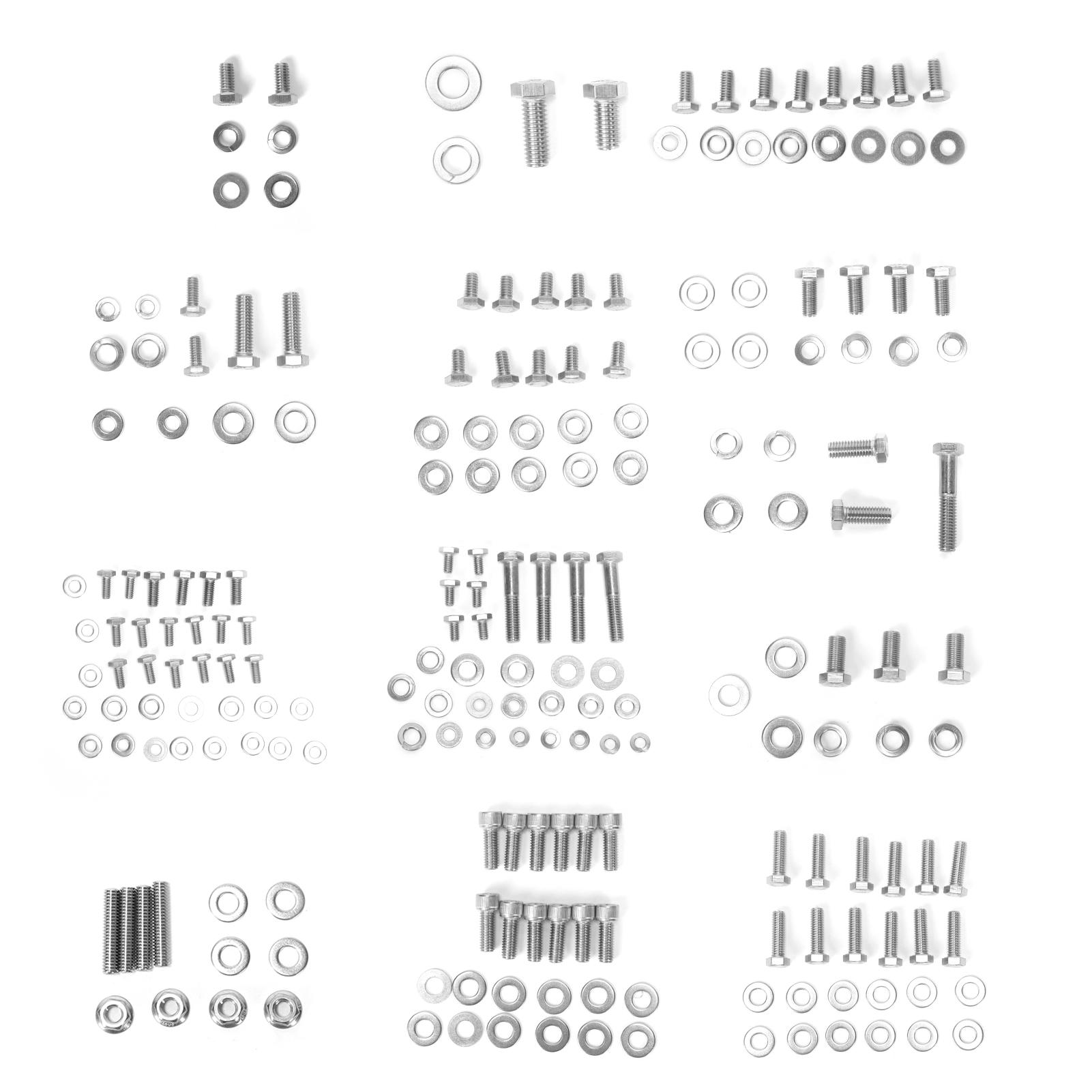 Engine Bolt Kit Stainless Steel Replacement for Chevy 265 283 302 305 307 327 350 400
Engine Bolt Kit Stainless Steel Replacement for Chevy 265 283 302 305 307 327 350 400