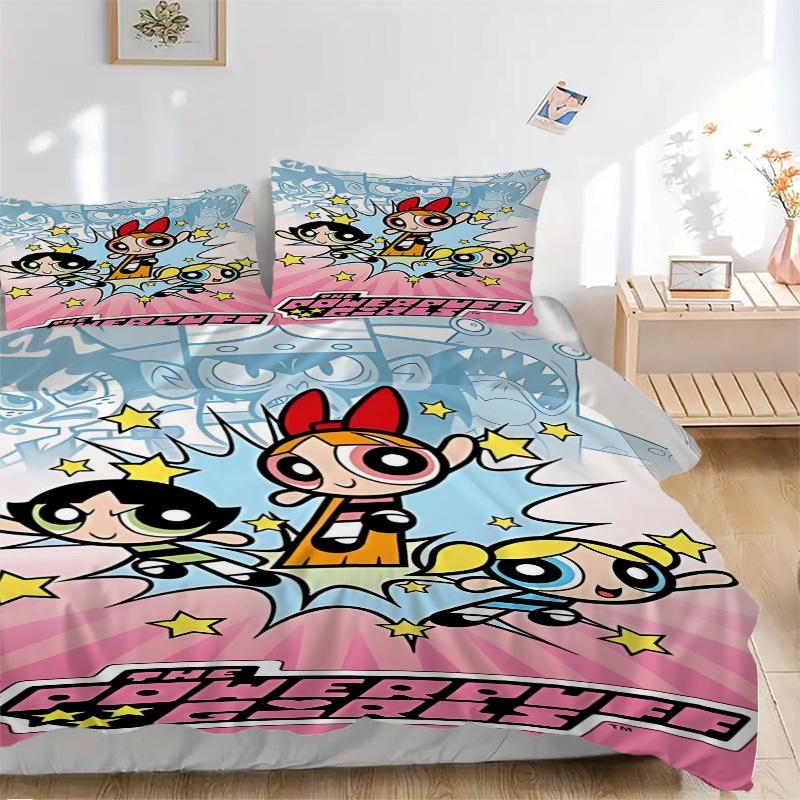 3pcs Powerpuff Girls Duvet Cover Set, 1 Duvet Cover + 2 Pillowcases (No Insert), Cozy Bedding, Bedroom Set, Easy Care, Durable yy251103088 135x200cm
3pcs Powerpuff Girls Duvet Cover Set, 1 Duvet Cover + 2 Pillowcases (No Insert), Cozy Bedding, Bedroom Set, Easy Care, Durable yy251103088 135x200cm