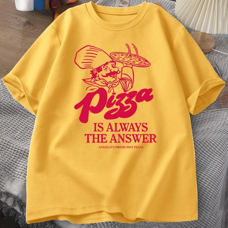 Pizza Is Always The Answer Food Printing T Shirts for Women Unisex Funny Graphic T Shirt Cotton Short Sleeve Summer Tee Shirt Tops 4XL
Pizza Is Always The Answer Food Printing T Shirts for Women Unisex Funny Graphic T Shirt Cotton Short Sleeve Summer Tee Shirt Tops 4XL