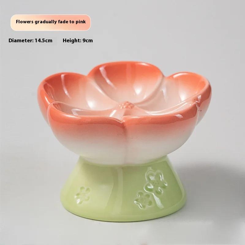 High Foot Slow Feeder Cat Bowl Gradual Change Color Flower Shape Raised Cat Feeder 15 Degree Tilted Slow Down Eating Speed
High Foot Slow Feeder Cat Bowl Gradual Change Color Flower Shape Raised Cat Feeder 15 Degree Tilted Slow Down Eating Speed
