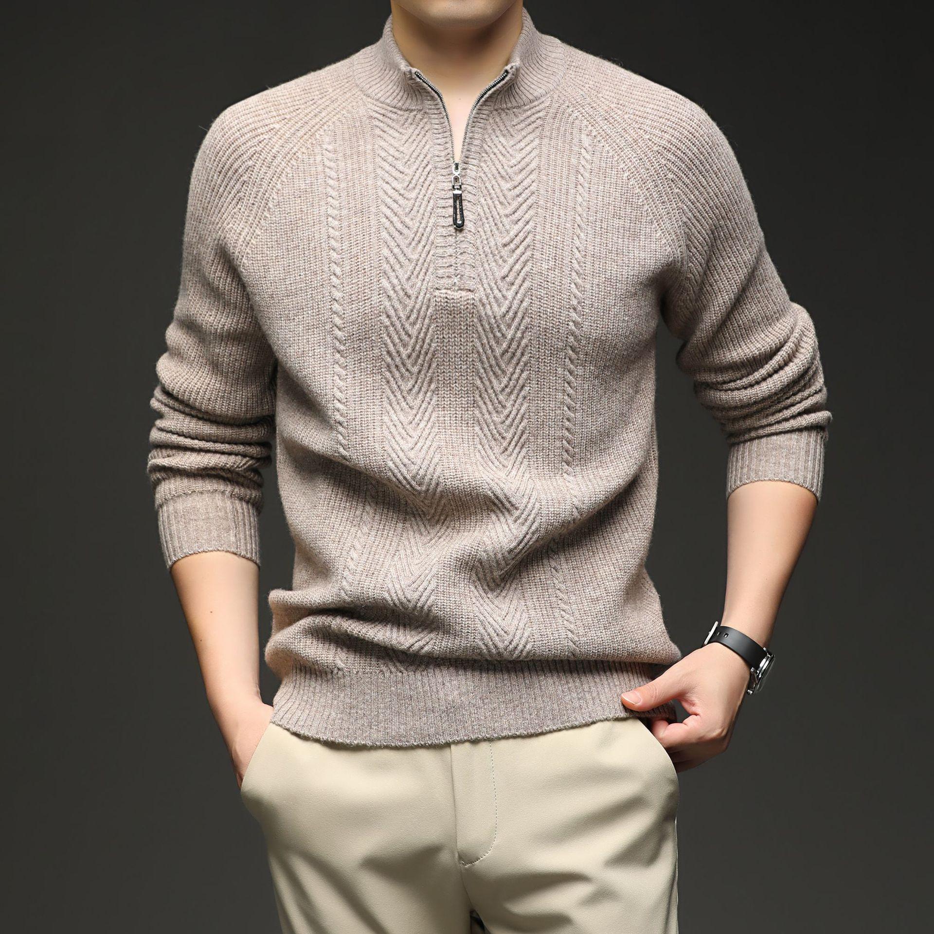 2025 Thickened Men s Half-High Collar Zipper Jacquard Wool Sweater XL
2025 Thickened Men s Half-High Collar Zipper Jacquard Wool Sweater XL