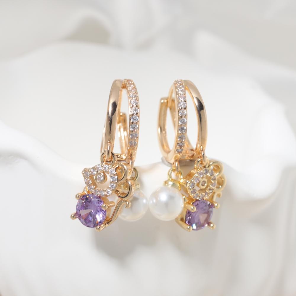 1 Pair Fashion Squirrel Zirconia Dangle Earrings for Women Imitation Pearls Earring Jewelry Party Accessories фиолетовый
1 Pair Fashion Squirrel Zirconia Dangle Earrings for Women Imitation Pearls Earring Jewelry Party Accessories фиолетовый