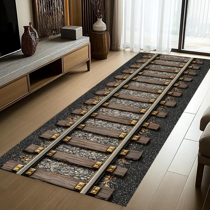 Train Track Runner Rug Track Sleeper Printed Carpet Non Slip Door Mat for Living Room Entrance Bedroom Decoration Carpet 40X120CM
Train Track Runner Rug Track Sleeper Printed Carpet Non Slip Door Mat for Living Room Entrance Bedroom Decoration Carpet 40X120CM