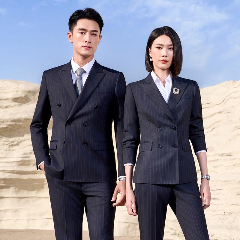Premium Striped Double-Breasted Business Suit Set 36
Premium Striped Double-Breasted Business Suit Set 36