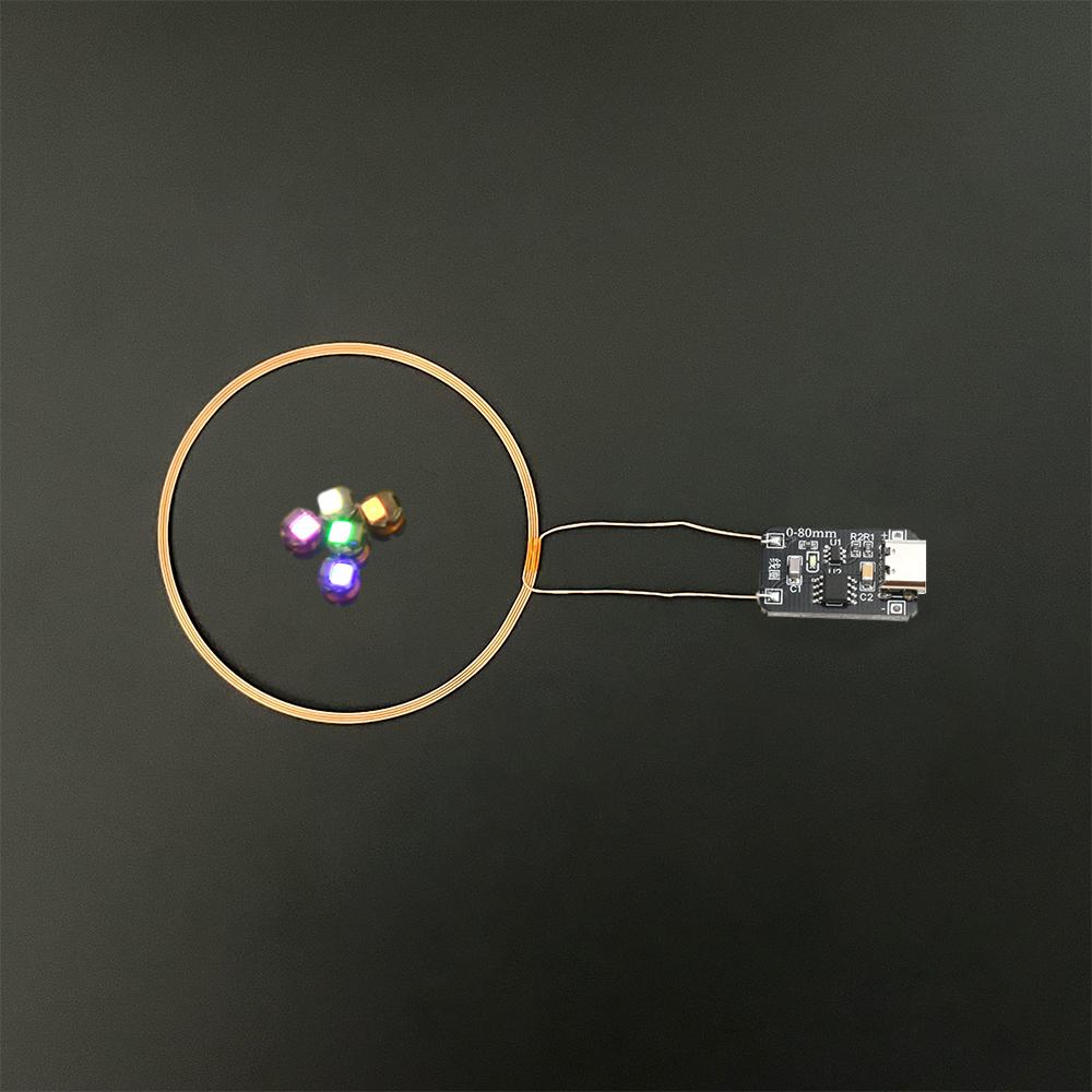 0~80mm USB Wireless Power Supply Transmitter CD54 Induction Light Coil Module DIY Kit with 5pcs Receivers LED Lamp Type-C DC 5V
0~80mm USB Wireless Power Supply Transmitter CD54 Induction Light Coil Module DIY Kit with 5pcs Receivers LED Lamp Type-C DC 5V