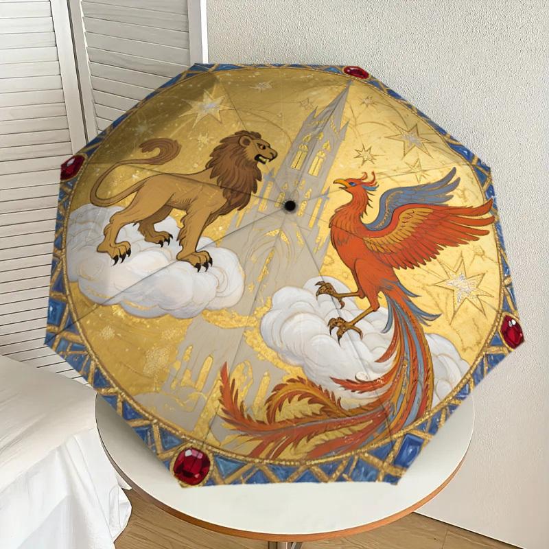 1pc Lion and Phoenix: Symbolic Coexistence Umbrella with Plastic Handle,Suitable for All Seasons Home Travel Outdoor UmbrellaDD1354
1pc Lion and Phoenix: Symbolic Coexistence Umbrella with Plastic Handle,Suitable for All Seasons Home Travel Outdoor UmbrellaDD1354