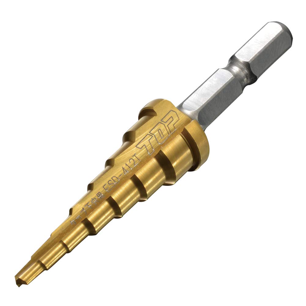 Top Hexagonal shank for electric drill Step drill for tap pilot hole Tsubame Sanjo Made in Japan (TOP) ESD-412T
Top Hexagonal shank for electric drill Step drill for tap pilot hole Tsubame Sanjo Made in Japan (TOP) ESD-412T