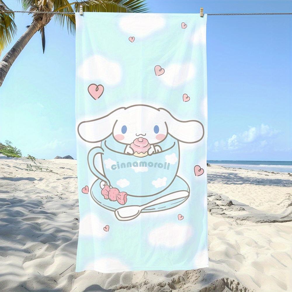 1pc Sanrio Cinnamoroll Beach Towel - Polyester 2D Print Cloud & Heart Design, Quick-Dry & Lightweight for Swimming, Camping W40*H60(CM)
1pc Sanrio Cinnamoroll Beach Towel - Polyester 2D Print Cloud & Heart Design, Quick-Dry & Lightweight for Swimming, Camping W40*H60(CM)