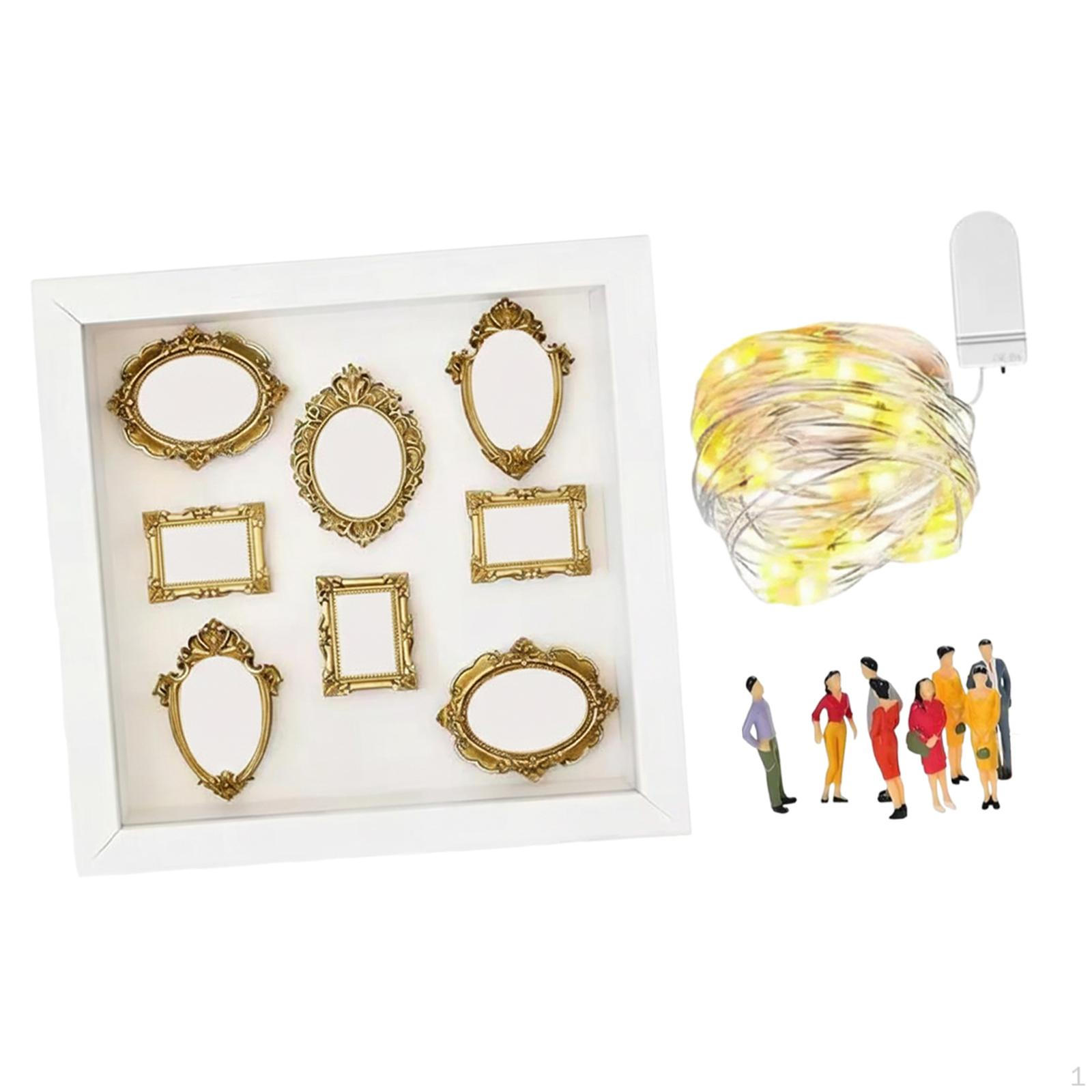 DIY Mini Museum Silhouette Box with Frame & Figurines for Anniversary White frame
DIY Mini Museum Silhouette Box with Frame & Figurines for Anniversary White frame