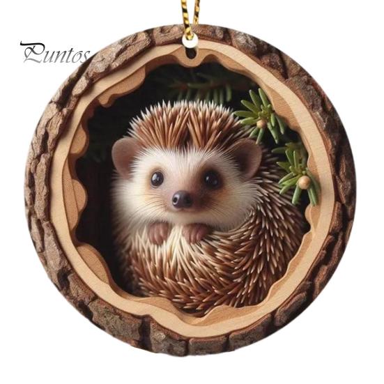 Рождественское украшение в виде животного, деревенское 2D акриловое подвесное украшение, круглое украшение в виде лесного животного для праздничного декора на елку, подарок любителям животных Hedgedog
Рождественское украшение в виде животного, деревенское 2D акриловое подвесное украшение, круглое украшение в виде лесного животного для праздничного декора на елку, подарок любителям животных Hedgedog