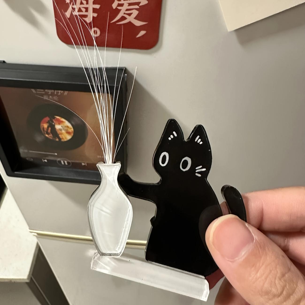 Cute cat collection! Multi-purpose decorative magnet & mini vase. Perfect small gift for desk. чёрный
Cute cat collection! Multi-purpose decorative magnet & mini vase. Perfect small gift for desk. чёрный