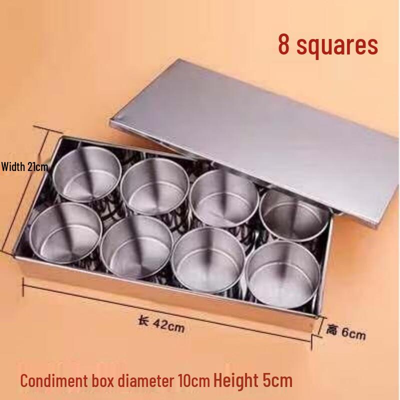 Drui en 8-Compartment Stainless Steel Seasoning Box Set
Drui en 8-Compartment Stainless Steel Seasoning Box Set