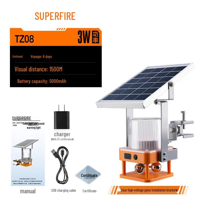 SupFire TZ08 Multifunction Warning Light with Tower Bracket
SupFire TZ08 Multifunction Warning Light with Tower Bracket