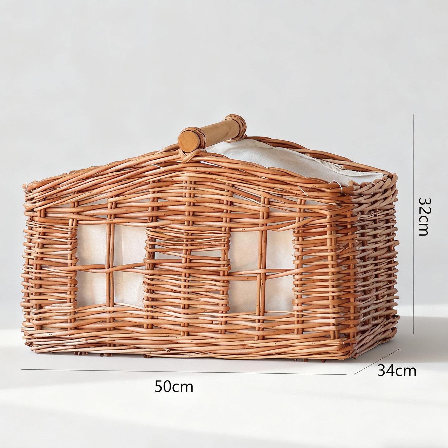 Retro Hand-Woven Laundry Hamper with Handle - Large Capacity Basket for Bathroom & Balcony
Retro Hand-Woven Laundry Hamper with Handle - Large Capacity Basket for Bathroom & Balcony