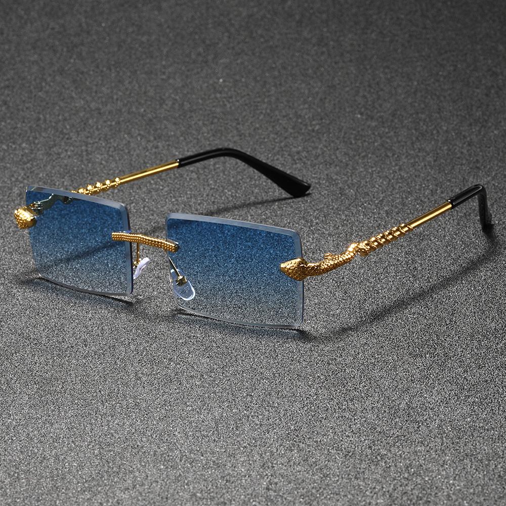 1PC Frameless Rectangular Sunglasses , Snake Head Temples, Cool Trendy Glasses, Rimless PC Lenses, Suitable For Party, Play синий
1PC Frameless Rectangular Sunglasses , Snake Head Temples, Cool Trendy Glasses, Rimless PC Lenses, Suitable For Party, Play синий