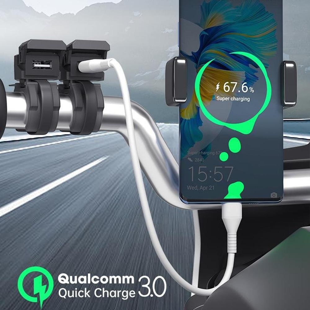 WUPP CS-1849D1 Зарядний пристрій для мотоцикла USB-A+Type-C Зарядний пристрій на кермо мотоцикла Type A
WUPP CS-1849D1 Зарядний пристрій для мотоцикла USB-A+Type-C Зарядний пристрій на кермо мотоцикла Type A