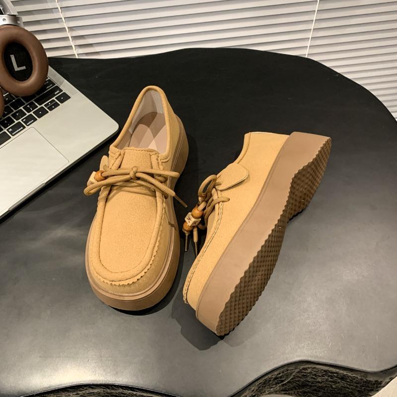 Retro platform women s new one-pedal lace-up women s shoes versatile casual loafers 40 верблюд
Retro platform women s new one-pedal lace-up women s shoes versatile casual loafers 40 верблюд