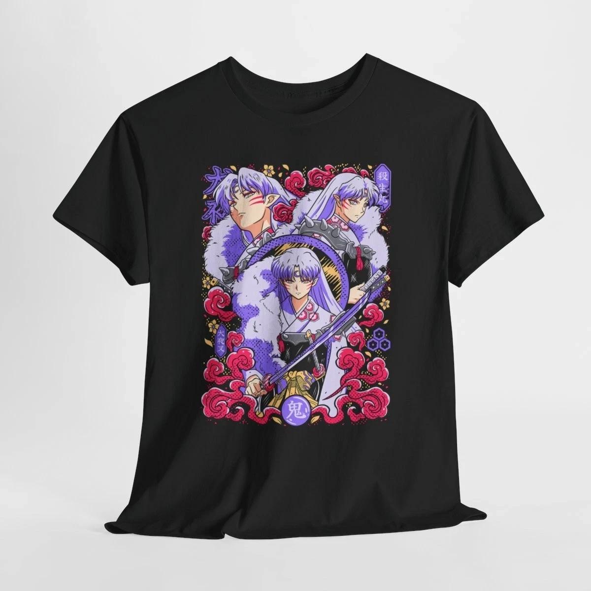 Inuyasha T-shirt Kagome Higurashi Sesshomaru Red Moon Inuyasha Anime Shirt Men and Women Summer Comfortable Loose Top 5XL різнокольоровий
Inuyasha T-shirt Kagome Higurashi Sesshomaru Red Moon Inuyasha Anime Shirt Men and Women Summer Comfortable Loose Top 5XL різнокольоровий