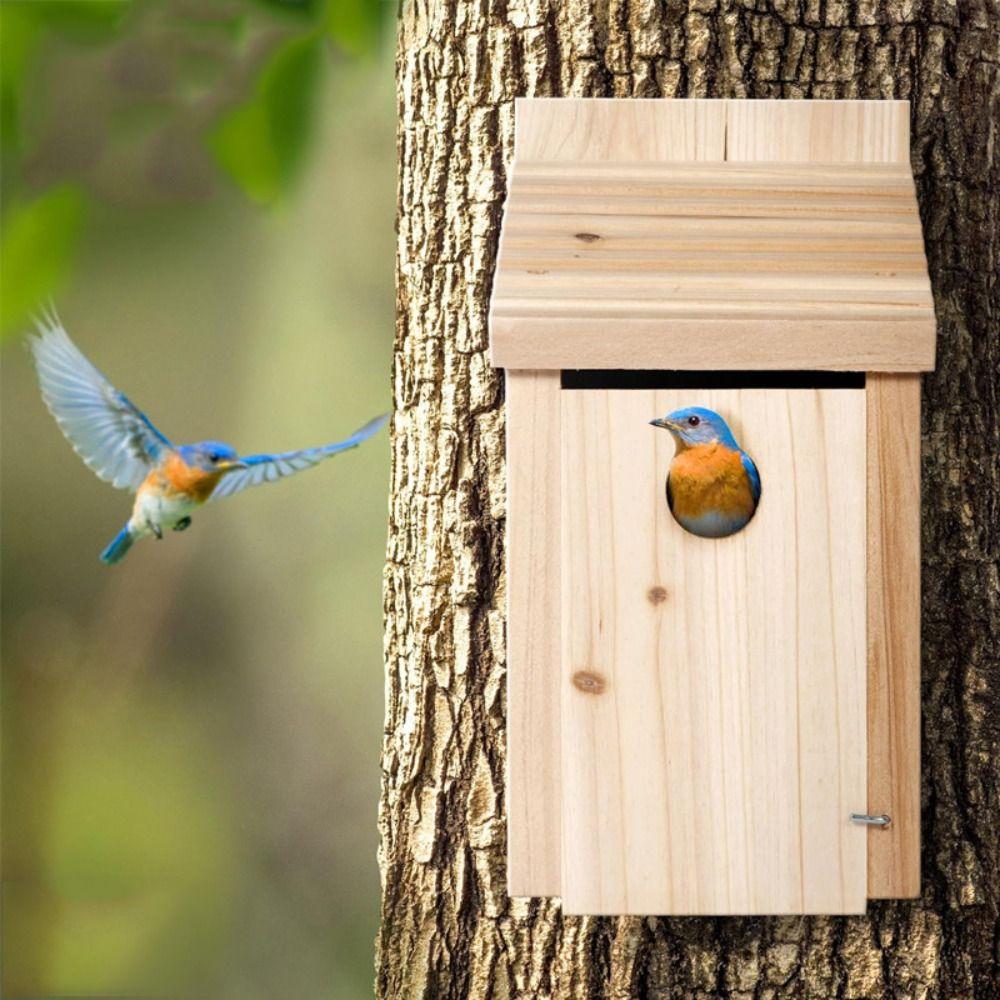 Innovative Solid Wood Breeding Box Natural Bird House Birdhouse Bird Cage Outdoor Wood
Innovative Solid Wood Breeding Box Natural Bird House Birdhouse Bird Cage Outdoor Wood