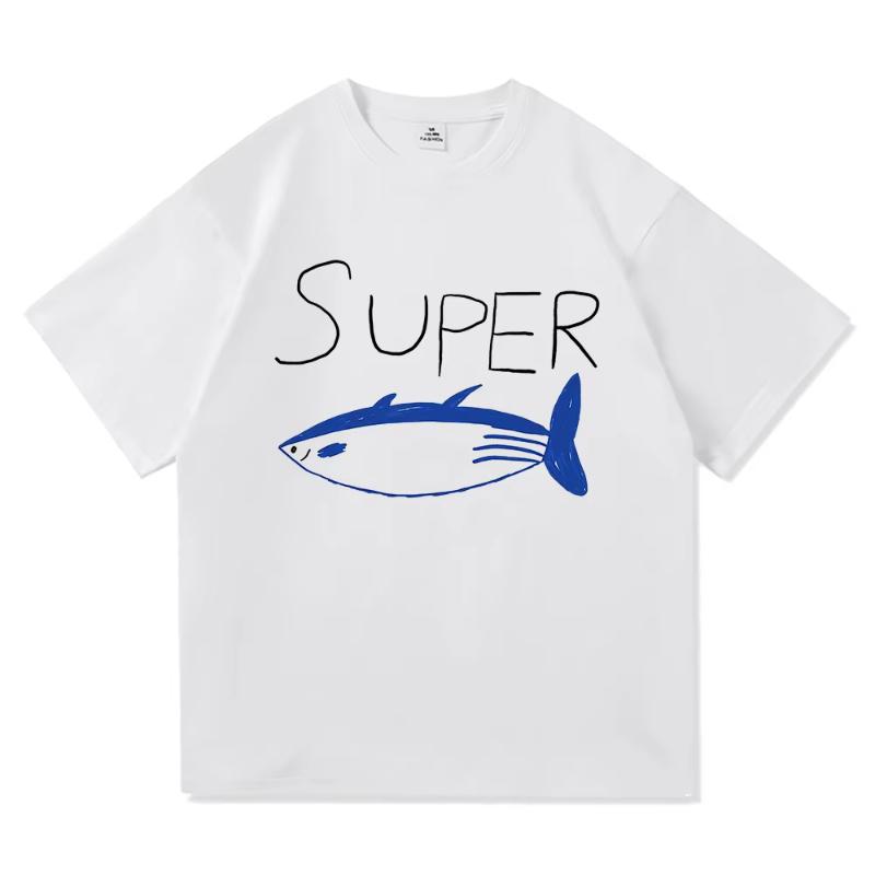 Summer Jin Super Tuna T-shirt Kawaii Retro Fashion Clothing Harajuku High-quality Top Cotton-padded Jacket Oversize Clothing M
Summer Jin Super Tuna T-shirt Kawaii Retro Fashion Clothing Harajuku High-quality Top Cotton-padded Jacket Oversize Clothing M
