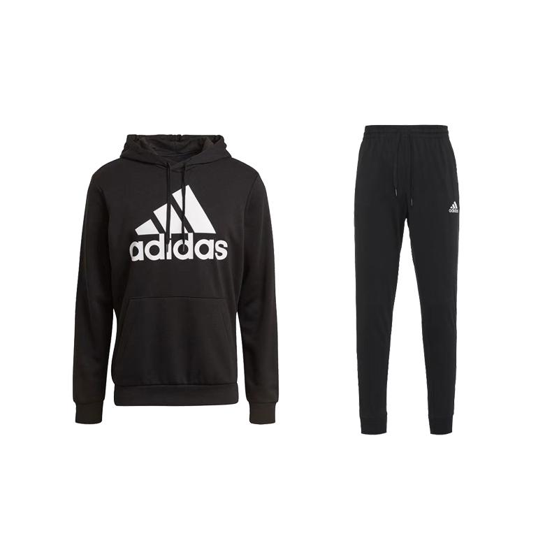 Adidas Комплект из толстовок с капюшоном и брюк с манжетами на завязках в стиле ретро High Street Minimalist, черный GK9540+GK9226 L
Adidas Комплект из толстовок с капюшоном и брюк с манжетами на завязках в стиле ретро High Street Minimalist, черный GK9540+GK9226 L