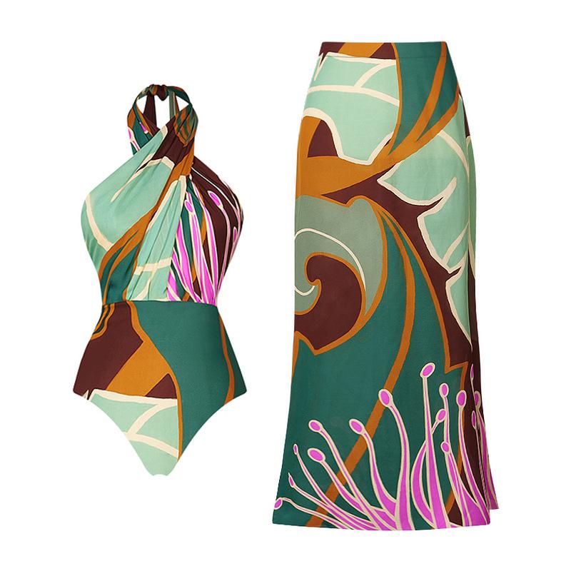 2024 Women s Halterneck Print Multi-Wear One-Piece Swimsuit - Stylish European & American Design One Size
2024 Women s Halterneck Print Multi-Wear One-Piece Swimsuit - Stylish European & American Design One Size