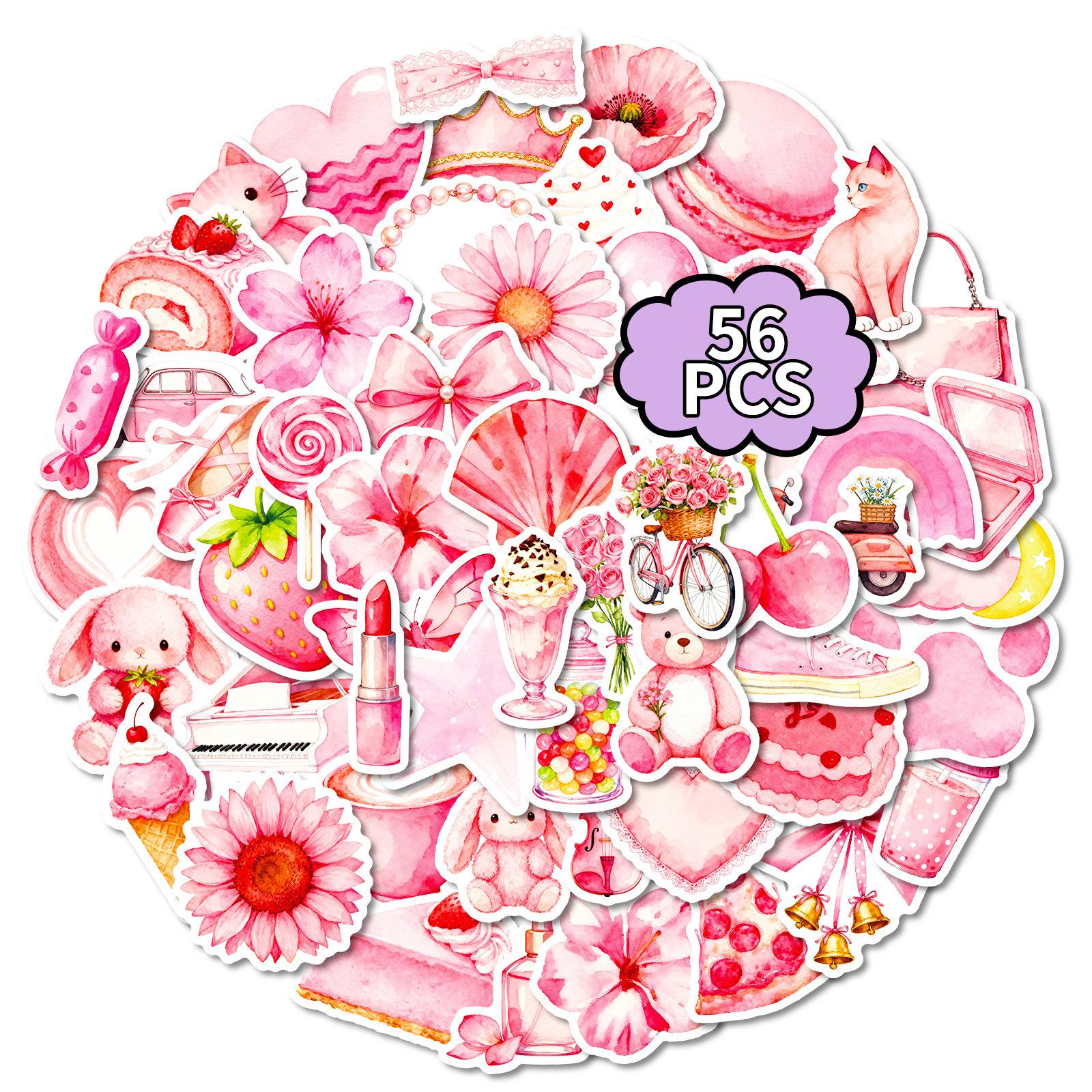 56 Watercolor Pink Cartoon Graffiti Stickers Girl Heart Account Notebook Decorative Material Stickers
56 Watercolor Pink Cartoon Graffiti Stickers Girl Heart Account Notebook Decorative Material Stickers