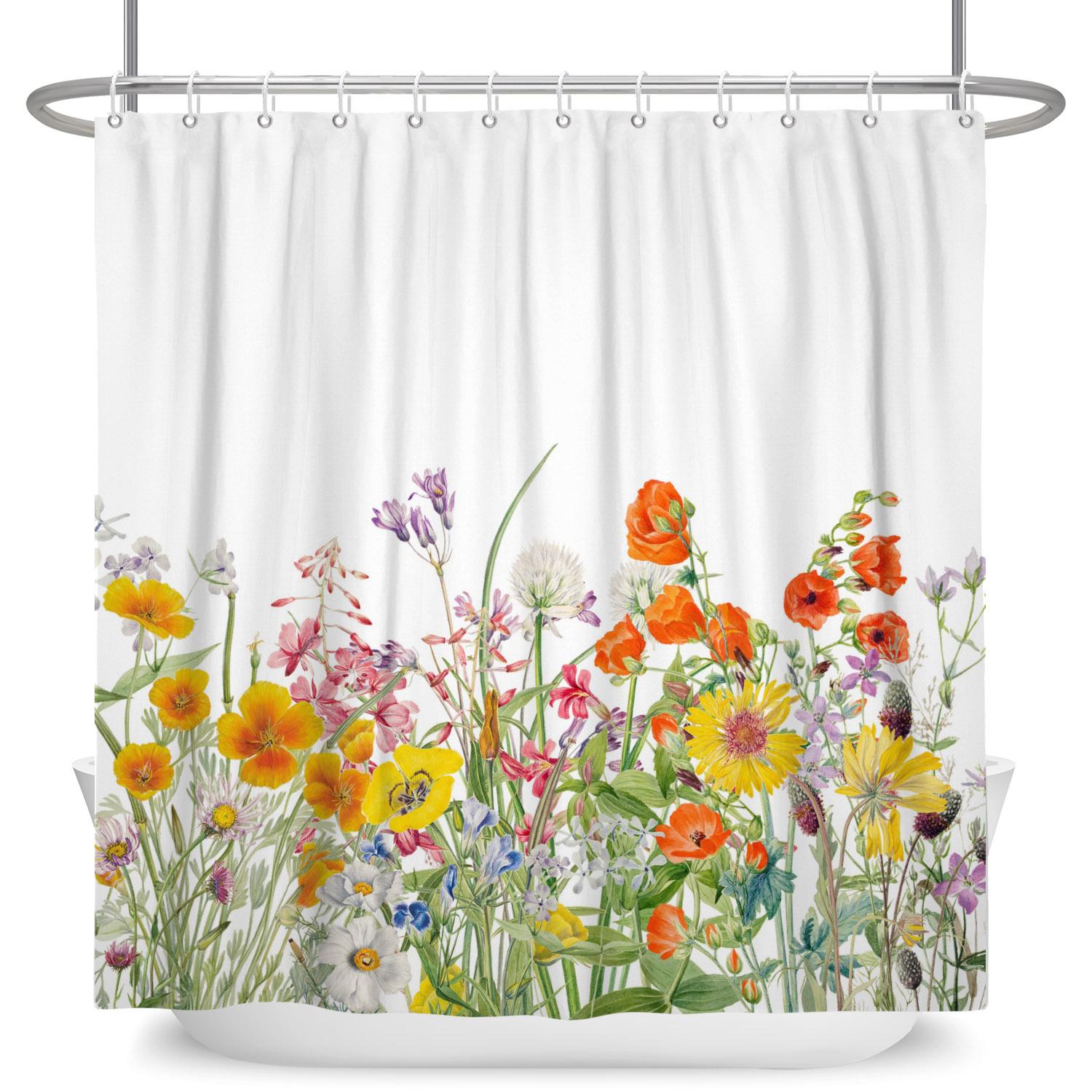 Fresh Fashion Bathroom Shower Curtain Floral Green Leaves Butterfly Decor Waterproof Fabric Bathtub Bathroom Curtain With Hooks W60H190(CM)-1 Pcs
Fresh Fashion Bathroom Shower Curtain Floral Green Leaves Butterfly Decor Waterproof Fabric Bathtub Bathroom Curtain With Hooks W60H190(CM)-1 Pcs