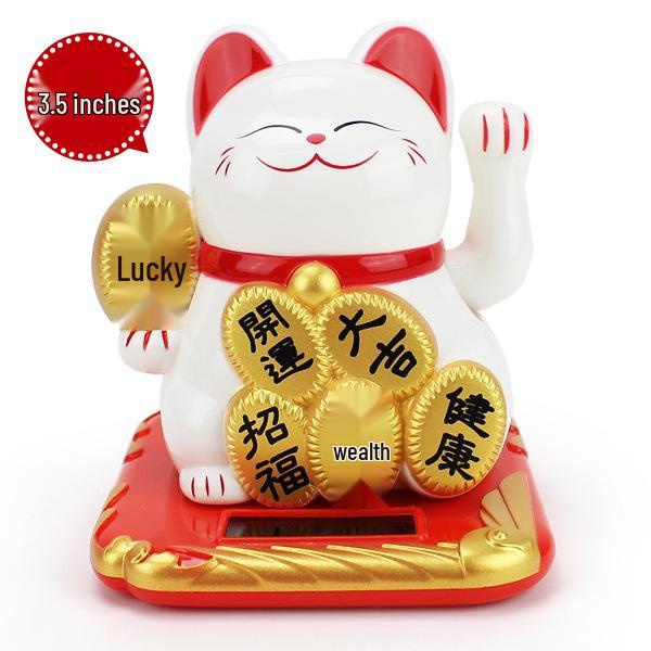 3.5 Medium Solar Waving Lucky Cat Feng Shui Ornament - Creative New Year Cake Decoration
3.5 Medium Solar Waving Lucky Cat Feng Shui Ornament - Creative New Year Cake Decoration