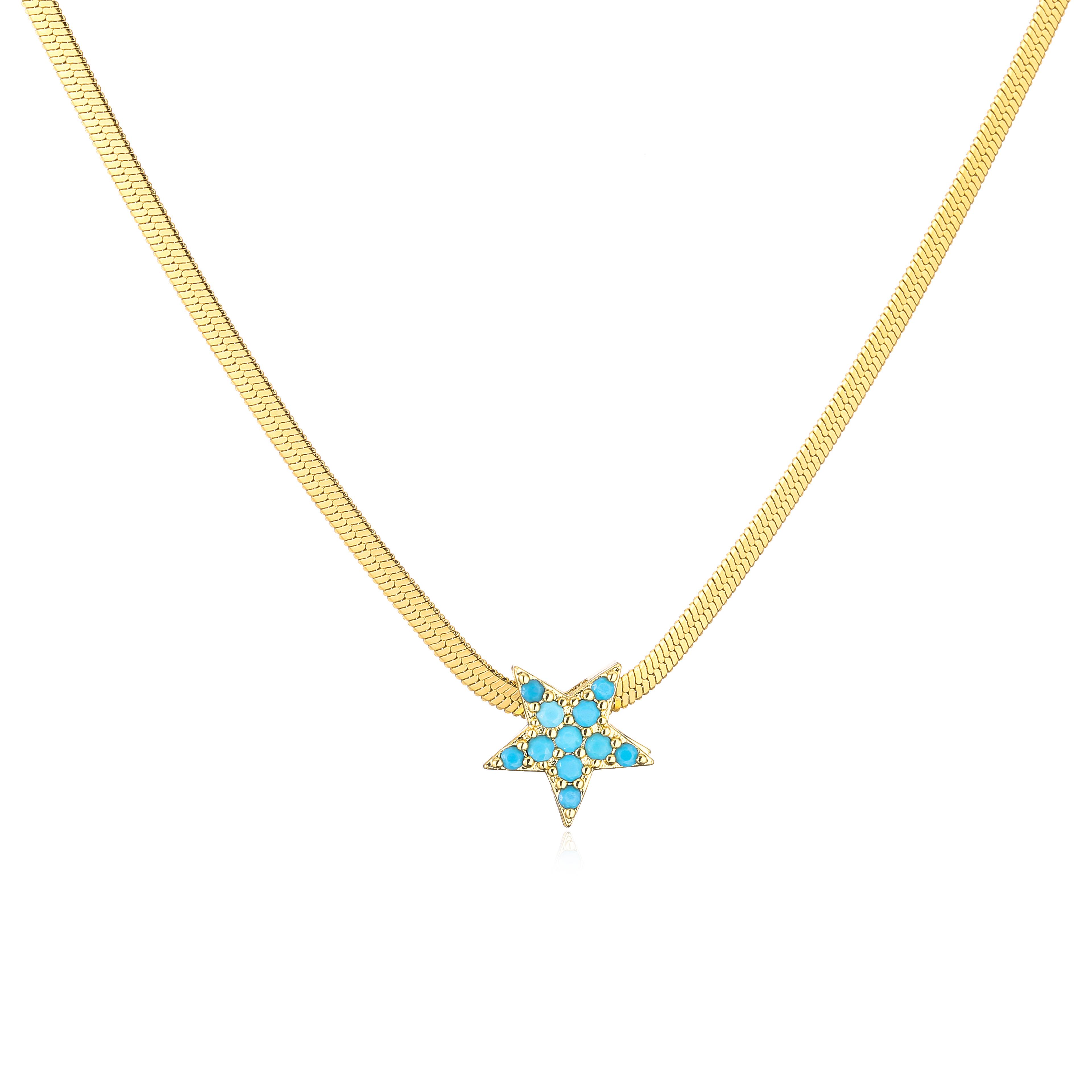 HECHENG,Heart Star Design Fashion Zircon Choker,Gold color 2.5mm Stainless Steel Necklace,Wholesale 40cm
HECHENG,Heart Star Design Fashion Zircon Choker,Gold color 2.5mm Stainless Steel Necklace,Wholesale 40cm