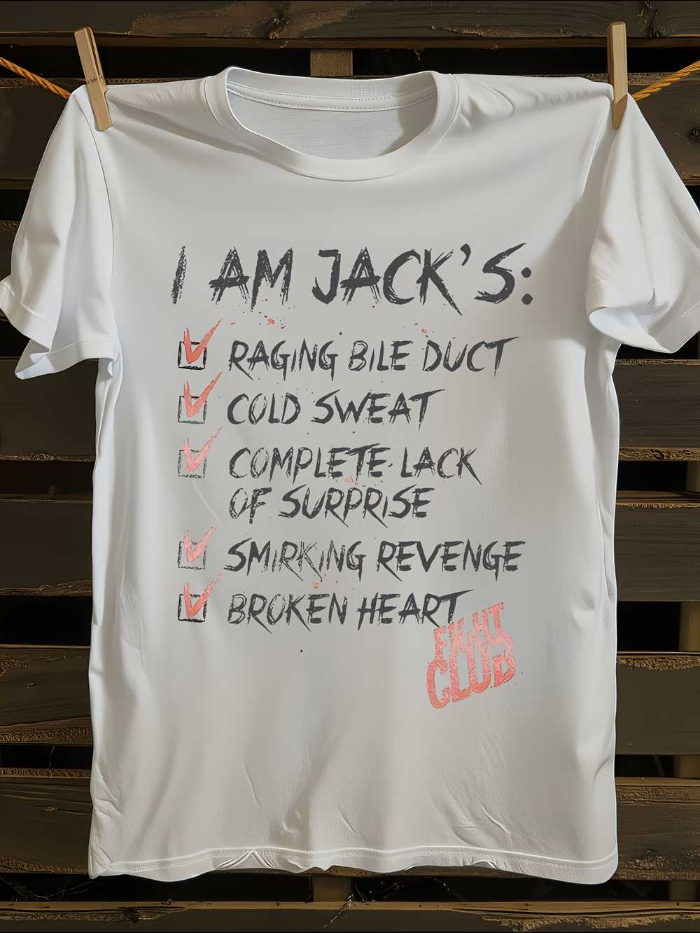 Fight Club Jack S Quotes T-Shirt Mens Tshirt Womens Tshirts with Letters Print Short Sleeves T-Shirt Casual Street Tee Shirt Top L
Fight Club Jack S Quotes T-Shirt Mens Tshirt Womens Tshirts with Letters Print Short Sleeves T-Shirt Casual Street Tee Shirt Top L