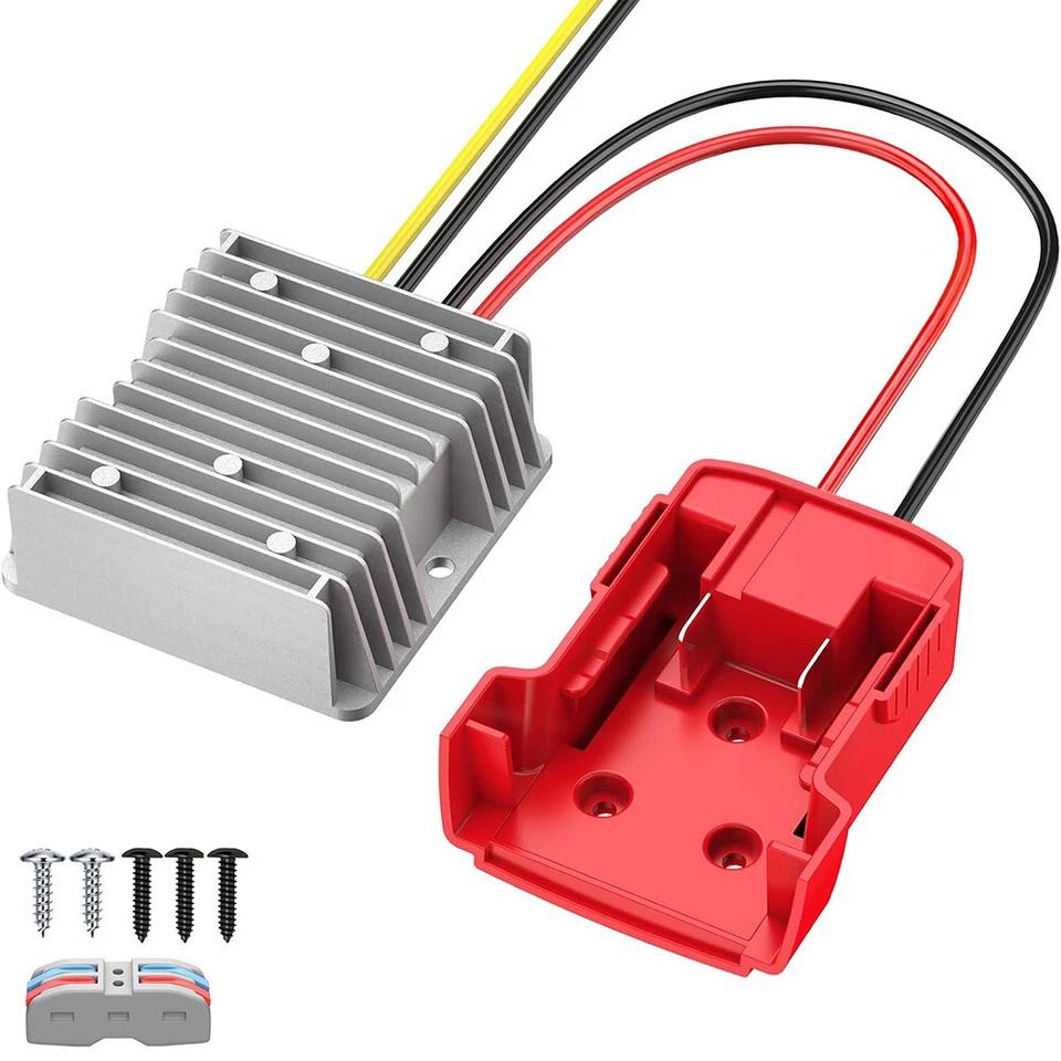 18V to 12V Step Down Converter for Milwaukee M18 Power Wheels Battery Adapter, DC 12V 20A 240W Buck Converter Regulator
18V to 12V Step Down Converter for Milwaukee M18 Power Wheels Battery Adapter, DC 12V 20A 240W Buck Converter Regulator