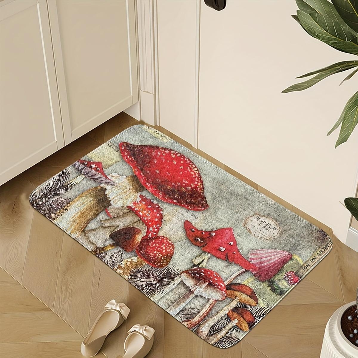 Mushroom Doormat Fantasy Watercolor Pattern Soft Non-Slip Entryway Rug Fairy Tale Garden Design Dreamy Indoor Door Mat 40x60cm
Mushroom Doormat Fantasy Watercolor Pattern Soft Non-Slip Entryway Rug Fairy Tale Garden Design Dreamy Indoor Door Mat 40x60cm