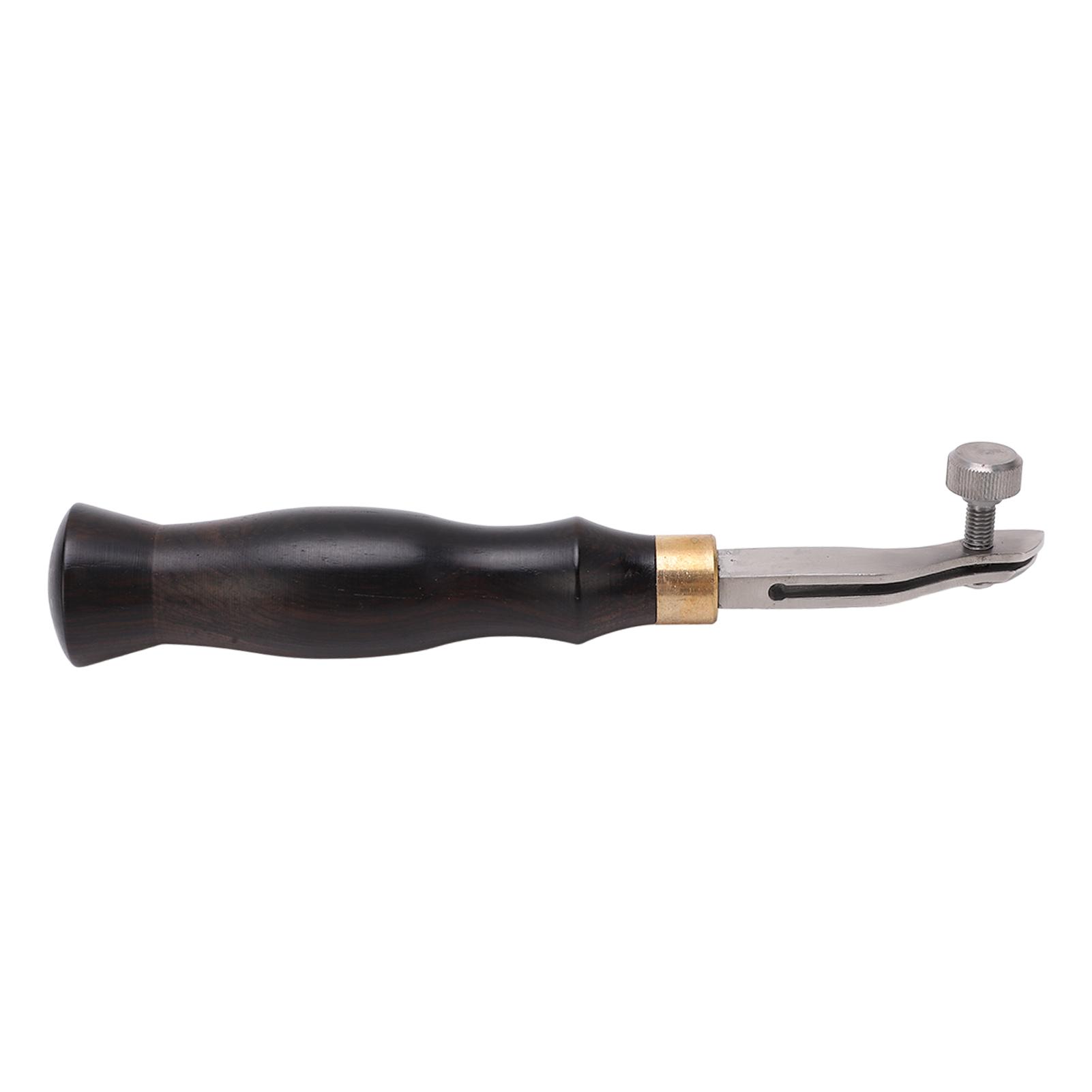 Leather Creaser 0.5mm Regulable Screw Ebony Handle Arc Design Stainless Steel Heatable Leather
Leather Creaser 0.5mm Regulable Screw Ebony Handle Arc Design Stainless Steel Heatable Leather