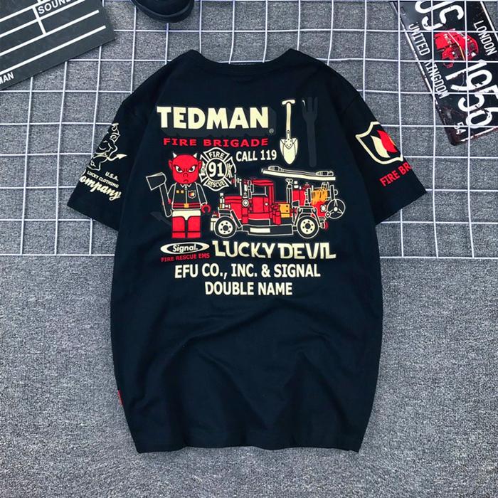 Японский трендовый бренд Lucky Ghost Маленький дьявол Пожарный принт Ретро мультяшный локомотив Футболка с коротким рукавом Мужская и женская 3XL
Японский трендовый бренд Lucky Ghost Маленький дьявол Пожарный принт Ретро мультяшный локомотив Футболка с коротким рукавом Мужская и женская 3XL