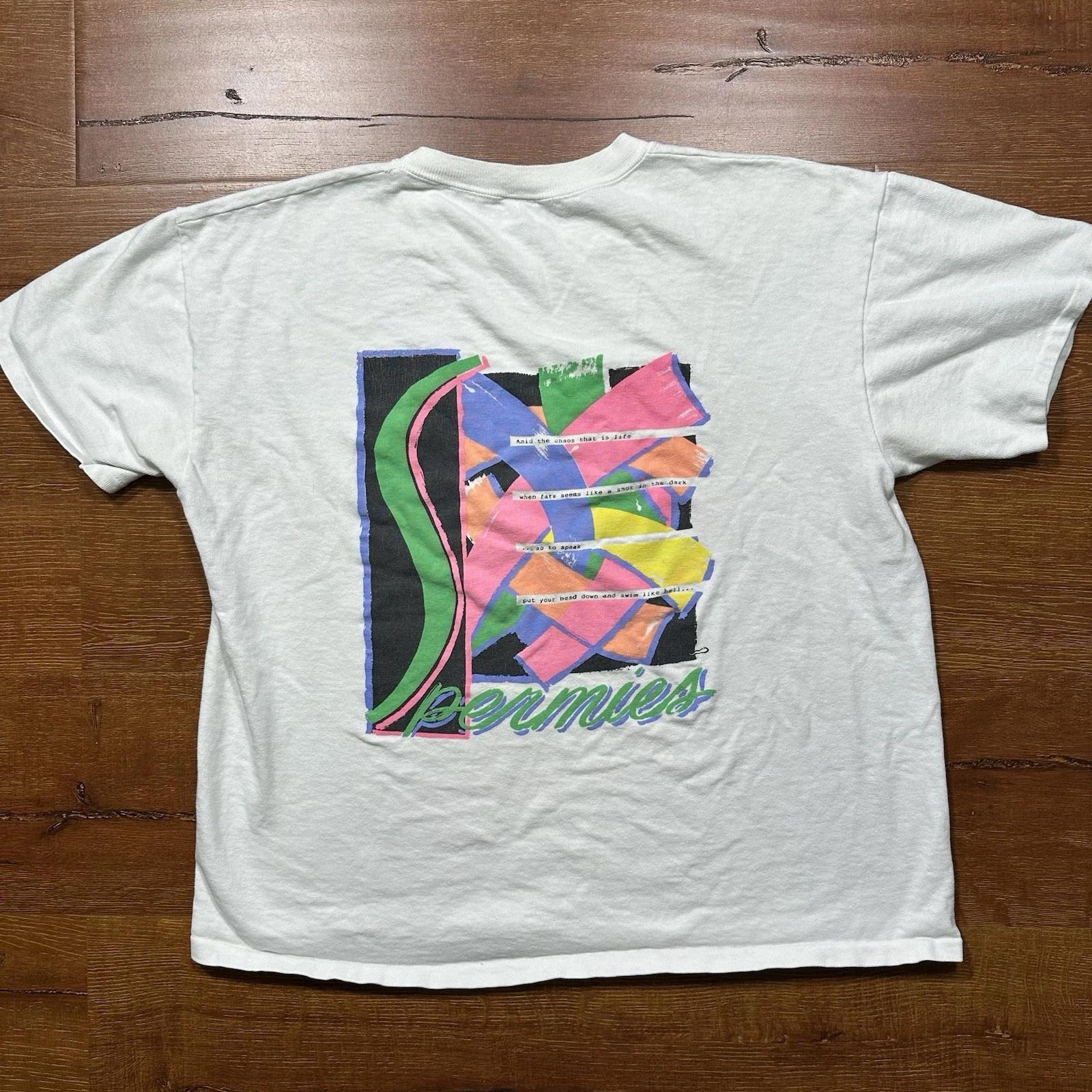 Vintage 80s Spermies T Shirt Mens L White Short Sleeve Retro VTG Sperm Baby S
Vintage 80s Spermies T Shirt Mens L White Short Sleeve Retro VTG Sperm Baby S