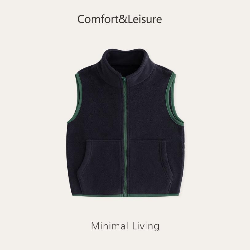 Детский флисовый жилет без рукавов класса А для мальчиков и девочек - Утепленный плюшевым вельветом темно-серого
Детский флисовый жилет без рукавов класса А для мальчиков и девочек - Утепленный плюшевым вельветом темно-серого