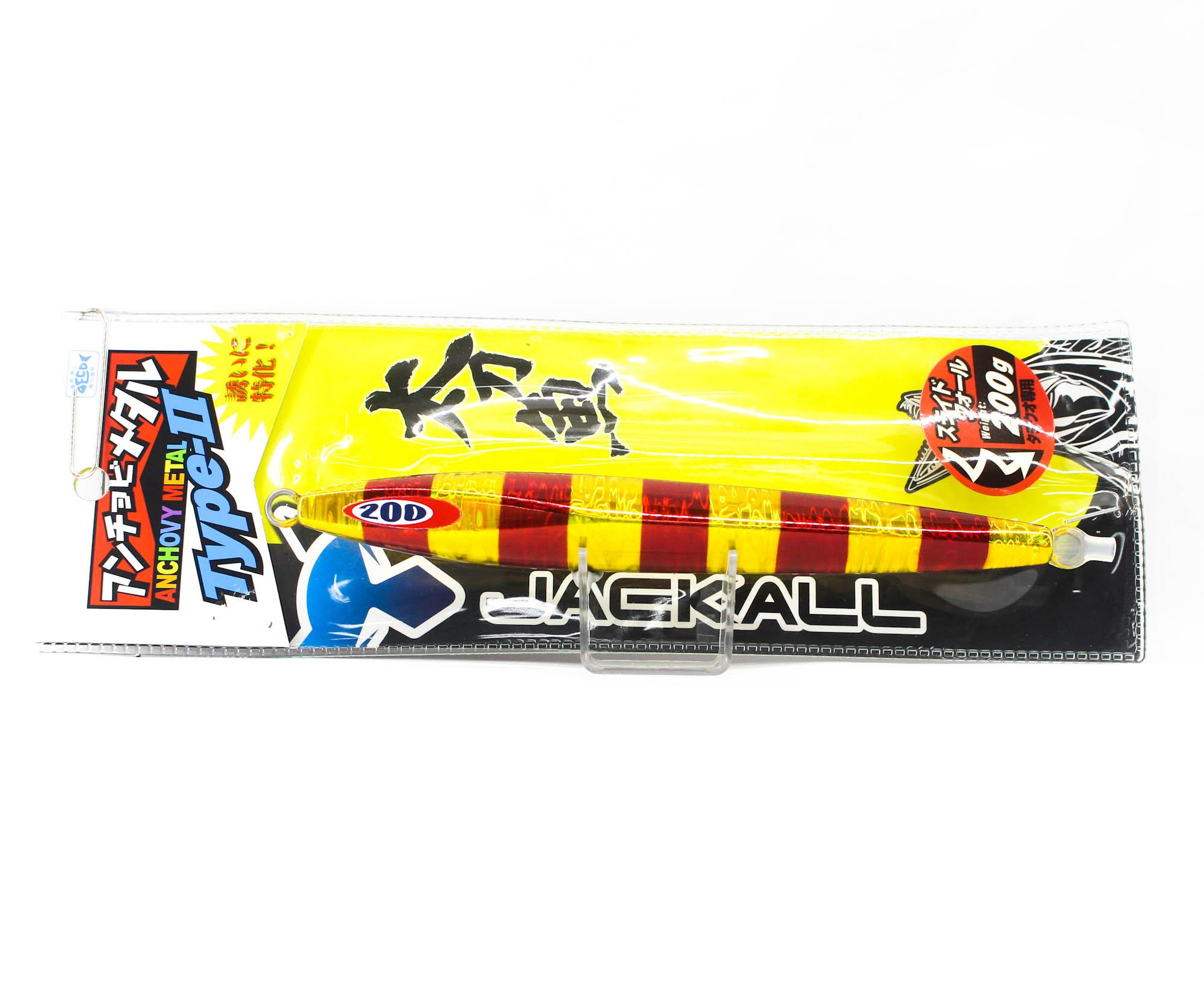 Jackall Metal Jig Anchovy Type 2 Slow Slide 200 grams RG Stripe (0516)
Jackall Metal Jig Anchovy Type 2 Slow Slide 200 grams RG Stripe (0516)