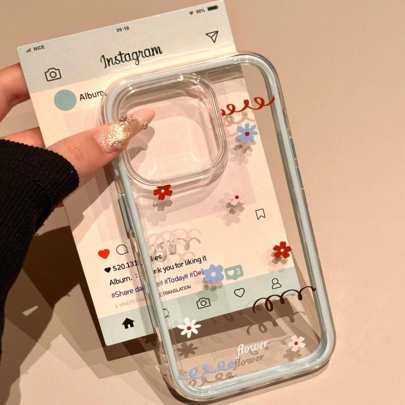 Red, blue and white flowers are suitable for iPhone17ProMax iPhone case all-inclusive soft case. apple 11
Red, blue and white flowers are suitable for iPhone17ProMax iPhone case all-inclusive soft case. apple 11